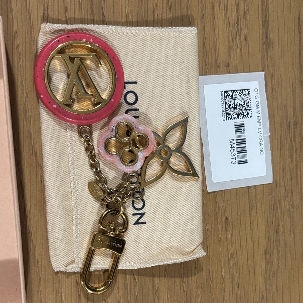 Louis Vuitton pink bag charms - Picture 2 of 3